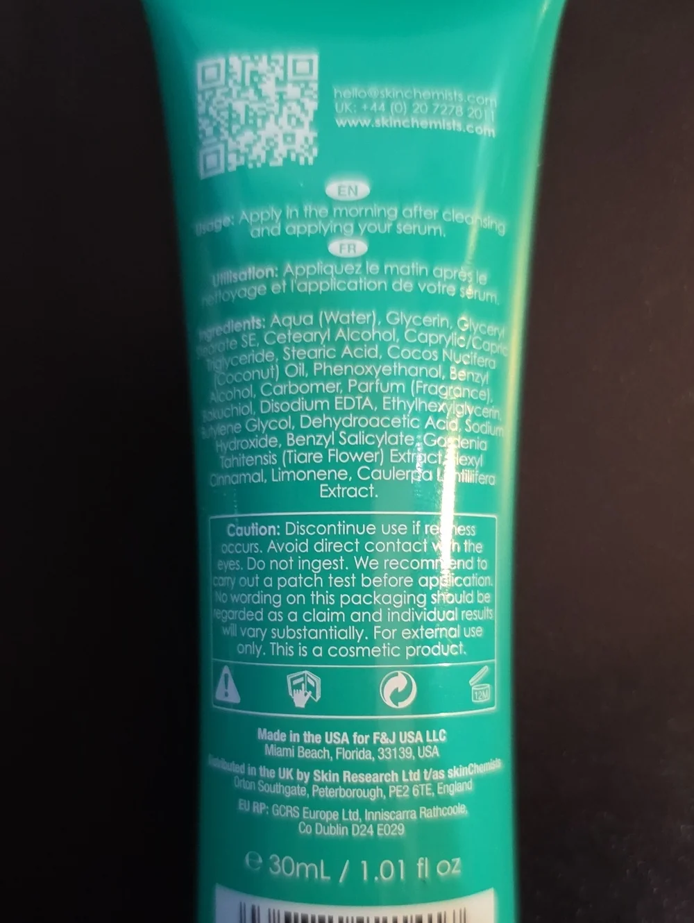 Skin Chemists Youth Series Green Caviar Day Moisturiser